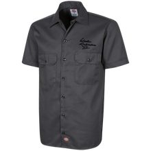 Woodies Restorations Logo 1574 Dickies Men's Short Sleeve Workshirt