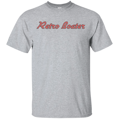 Retro Boater in Red G200 Gildan Ultra Cotton T-Shirt