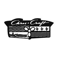 VIntage Chris Craft Prop Logo Crest Die-Cut Metal Sign