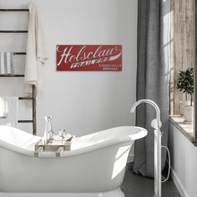 Vintage Holsclaw Trailers Die-Cut Metal Sign
