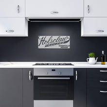 Vintage Holsclaw Trailers Die-Cut Metal Sign