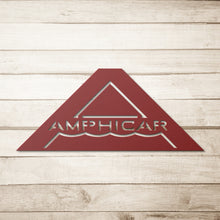 Vintage Style Amphicar Die-Cut Metal Sign