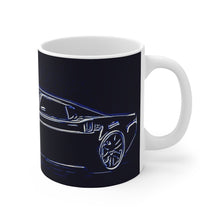 1969 Ford Mustang Pro Touring White Ceramic Mug by SpeedTiques
