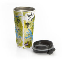 Lake Martin Map Stainless Steel Travel Mug