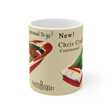 1957 Chris Craft Capri and Continental Mug 11oz by Retro Boater