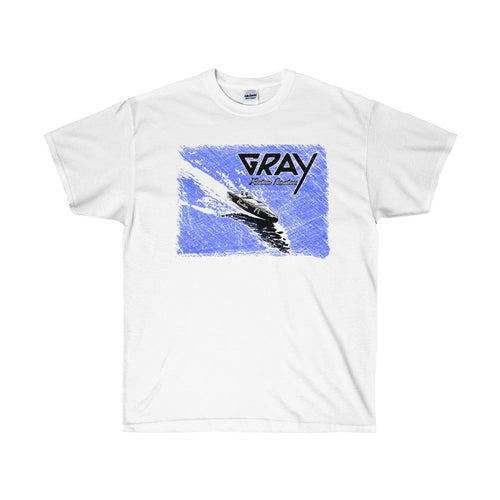 Gray Marine by Retro Boater Unisex Ultra Cotton Tee