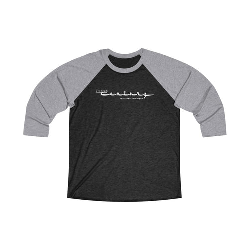 Vintage Century Boats of Manistee Michigan Unisex Tri-Blend 3/4 Raglan Tee