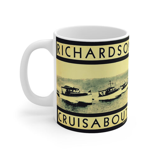 Vintage Richardson Cruisabout Boats Mug 11oz by Retro Boater