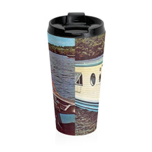 Vintage Boat Babes on an Overnight Houseboat Party Stainless Steel Travel Mug