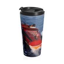 1939 Chris Craft Barrelback Runabout Stainless Steel Travel Mug by Retro Boater