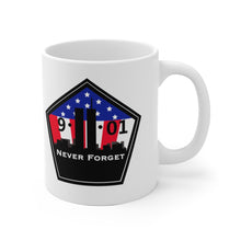 9/11 Never Forget White Ceramic Mug