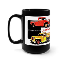 Willys Jeep Trucks Black Mug 15oz by SpeedTiques