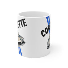 1958 Chevy Corvette White Ceramic Mug by SpeedTiques