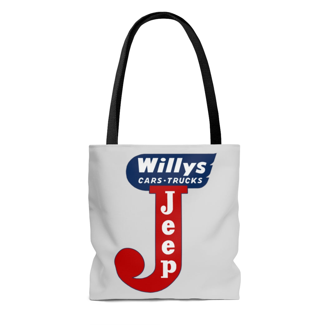 Willys Jeep AOP Tote Bag by SpeedTiques