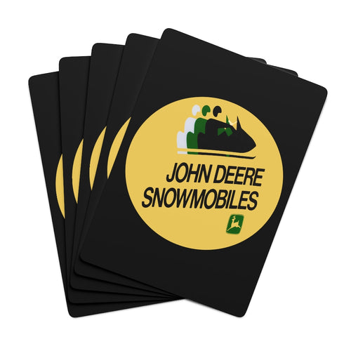 Vintage John Deere Snowmobiles Custom Poker Cards