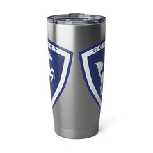 Vintage Century Crest in Blue and White Vagabond 20oz Tumbler