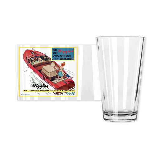 Vintage Higgins Boat Pint Glasses