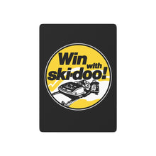 Vintage Win with Ski-Doo Snowmobiles Custom Poker Cards