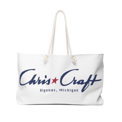 Vintage Chris Craft Algonac, Michigan Weekender Bag