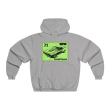 1971 Plymouth Cuda Men's NUBLEND® Hooded Sweatshirt by Speedtiques