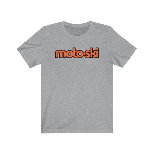 Wilke Vintage Moto-Ski in Orange BlackUnisex Jersey Short Sleeve Tee