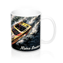 Chris Craft Runabout Racing a Mahogany Muscle Boat Mug 11oz