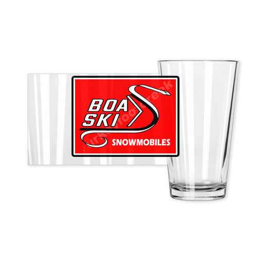 Vintage Boa Ski Snowmobile Pint Glasses