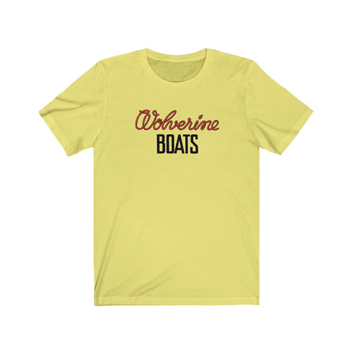 Wagemaker Wolverine Boats Unisex Jersey Short Sleeve Tee by Classic Boater