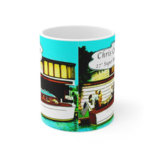 Vintage Chris Craft 27' Super Deluxe White Ceramic Mug by Retro Boater