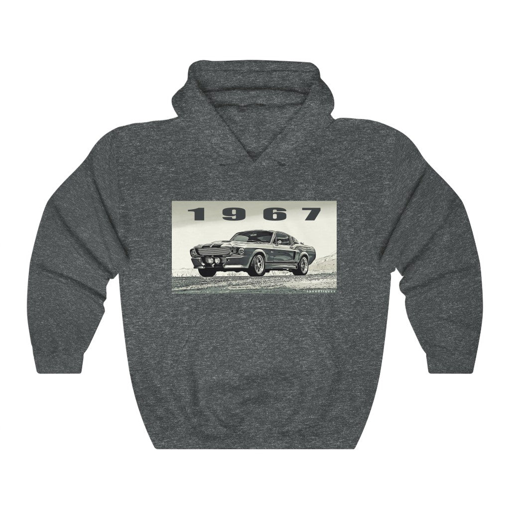 1967 Ford Mustang Eleanor Gone in 60 Seconds Style Unisex Heavy Blend™ Hooded Sweatshirt