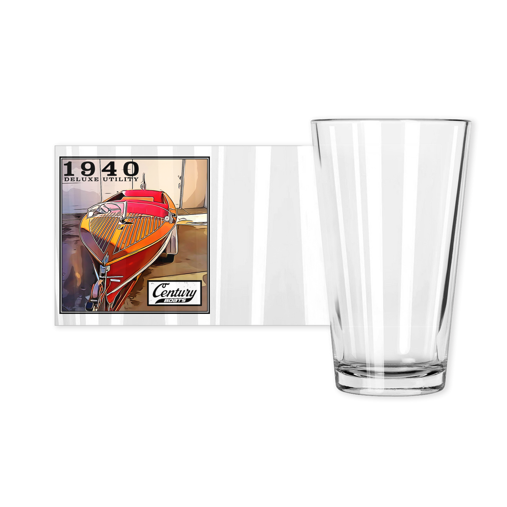 1940 Century Deluxe Pint Glasses by Classic Boater