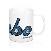 Penbo Logo in Vintage Blue Style Mugs by Retro Boater