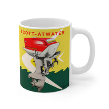 Vintage Scott-Atwater White Ceramic Mug by Retro Boater