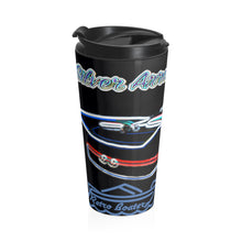 Silver Arrow Exterior in Neon Stainless Steel Travel Mug