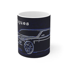1969 Ford Mustang Pro Touring White Ceramic Mug by SpeedTiques