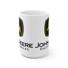Vintage John Deere Snowmobiles White Ceramic Mug by SpeedTiques