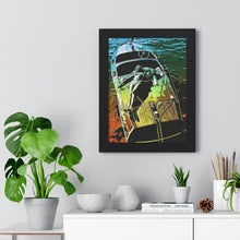 Vintage Chris Craft Runabout in the Sun Framed Vertical Poster