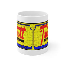 Distressed Look Truscott Boats White Ceramic Mug by Classic Boater