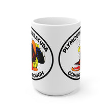 Plymouth Barracuda Coming Through White Ceramic Mug by SpeedTiques