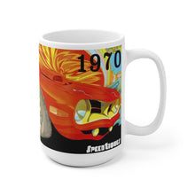 1970 Plymouth Hemi Cuda White Ceramic Mug by SpeedTiques