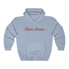 Retro Boater in Red/Grey Outline Heavy Blend Hooded Sweatshirt