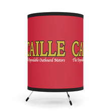Caille Outboard Engines Tripod Lamp with High-Res Printed Shade, US/CA plug