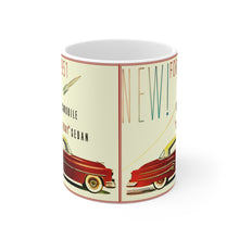 1951 Oldsmobile Rocket Holiday Sedan White Ceramic Mug