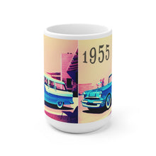 1955 Pontiac Station Wagon White Ceramic Mug