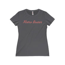 Retro Boater in Red/Grey outline Missy Tee