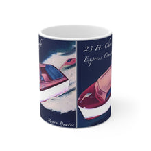 Vintage 23 ft. Chris Craft Express Cruiser White Ceramic Mug