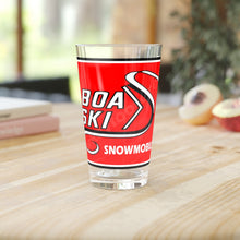 Vintage Boa Ski Snowmobile Pint Glass, 16oz