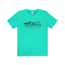 Cartooned Jet Boat Unisex Jersey Short Sleeve Tee