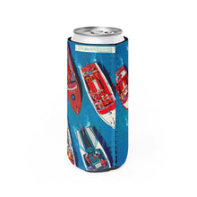 1950s Vintage Century Boat Line Up Slim Can Cooler