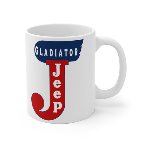 Jeep Gladiator White Ceramic Mug by SpeedTiques